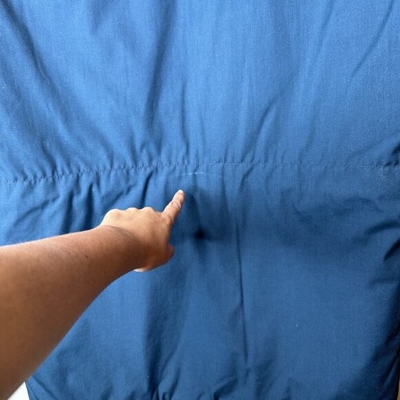 Woolrich Men's Blue Parka Long‎ Chore Jacket Coat Vintage Made In USA Large - Picture 9 of 16